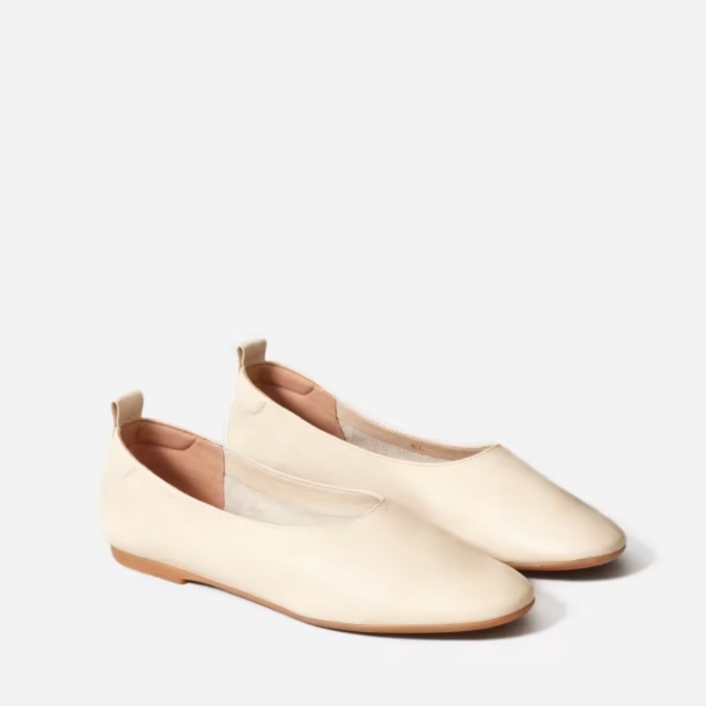 Everlane flats - the day glove in cream
